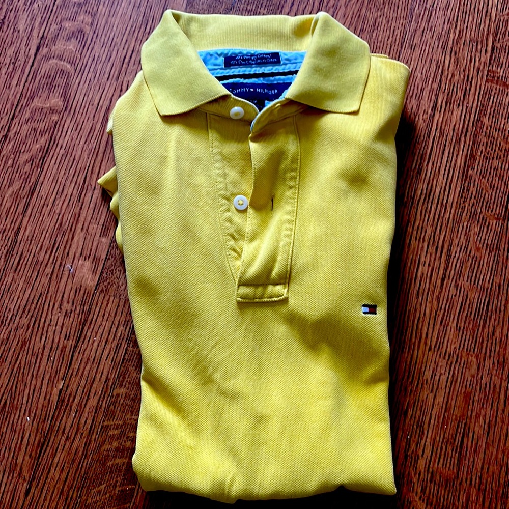 Yellow. Tommy Hilfiger Polo.